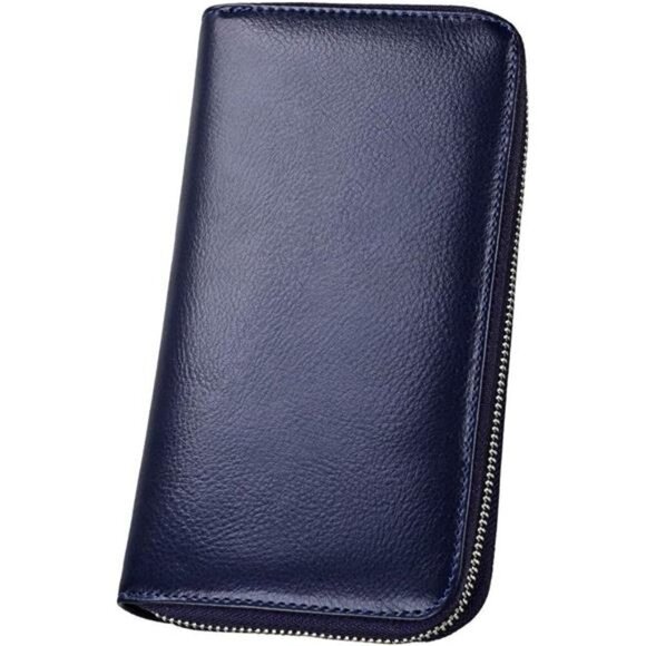 36 Slots RFID Blocking Card Holder Large Long Leather Zipper Organizer Accordion - Picture 2 of 7